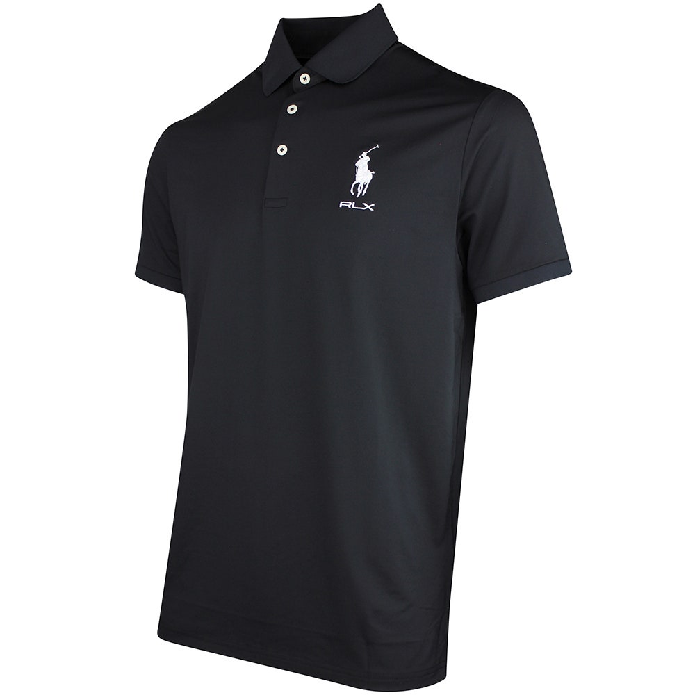RLX Golf Shirt - RL Tour Pro Logo Polo - Black - White SS26