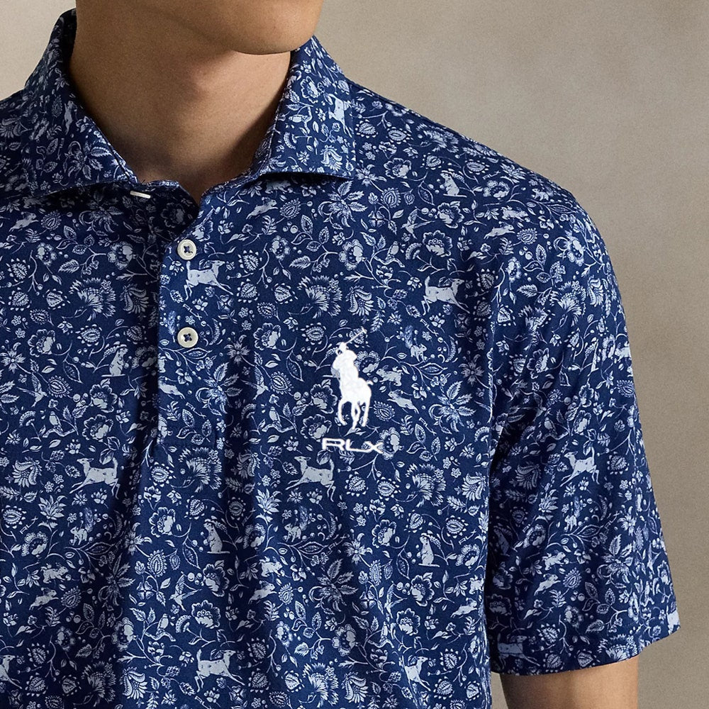 RLX Golf Shirt - RL Tour Pro Logo Polo CF - Old Royal Print FA25