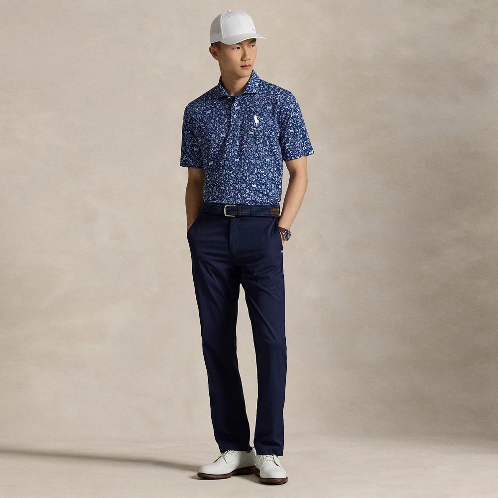 RLX Golf Shirt - RL Tour Pro Logo Polo CF - Old Royal Print FA25