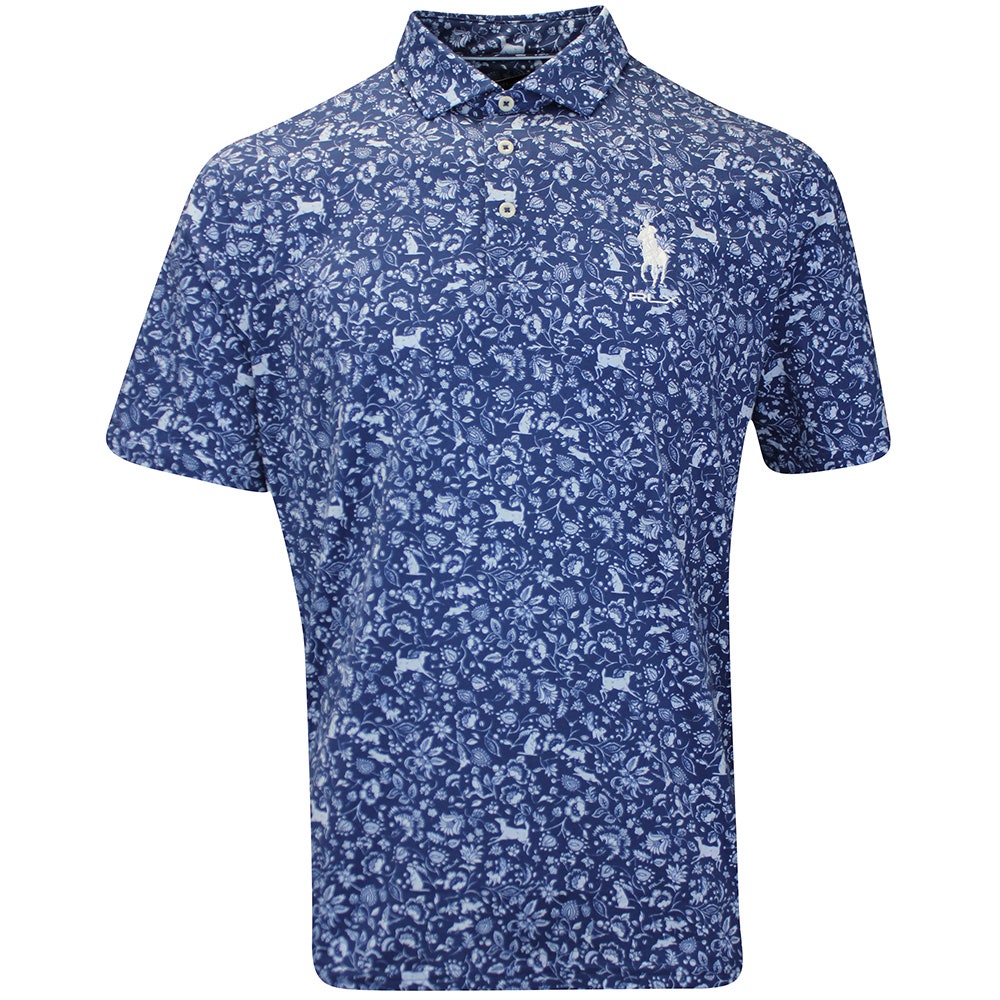 RLX Golf Shirt - RL Tour Pro Logo Polo CF - Old Royal Print FA25