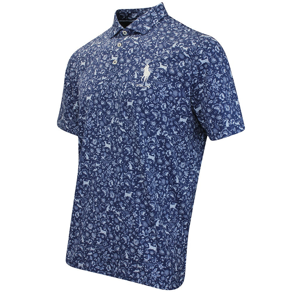 RLX Golf Shirt - RL Tour Pro Logo Polo CF - Old Royal Print FA25