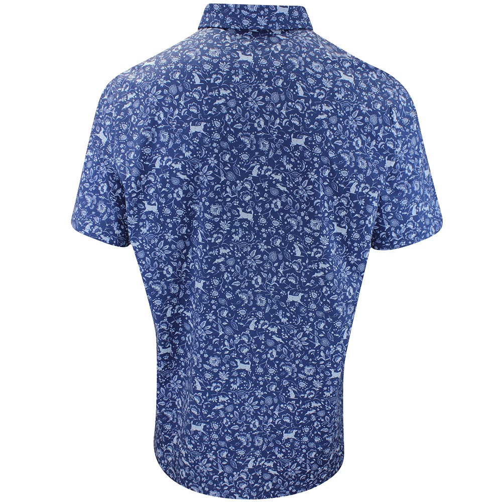 RLX Golf Shirt - RL Tour Pro Logo Polo CF - Old Royal Print FA25