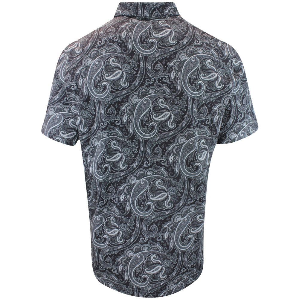 RLX Golf Shirt - RL Tour Pro Logo Polo CF - Paisley Print FA25