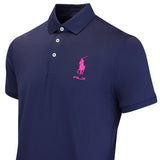 RLX Golf Shirt - RL Tour Pro Logo Polo - Navy - Fuchsia AW26