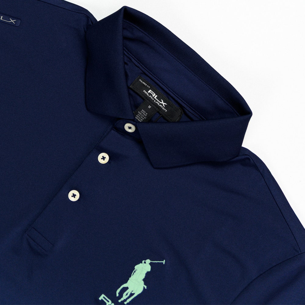 RLX Golf Shirt - RL Tour Pro Logo Polo - Navy - O. Green SS26