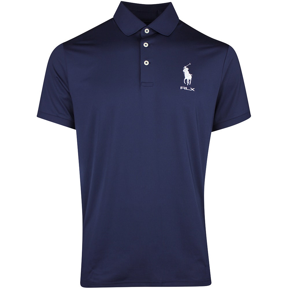 RLX Golf Shirt - RL Tour Pro Logo Polo - Navy - White AW26