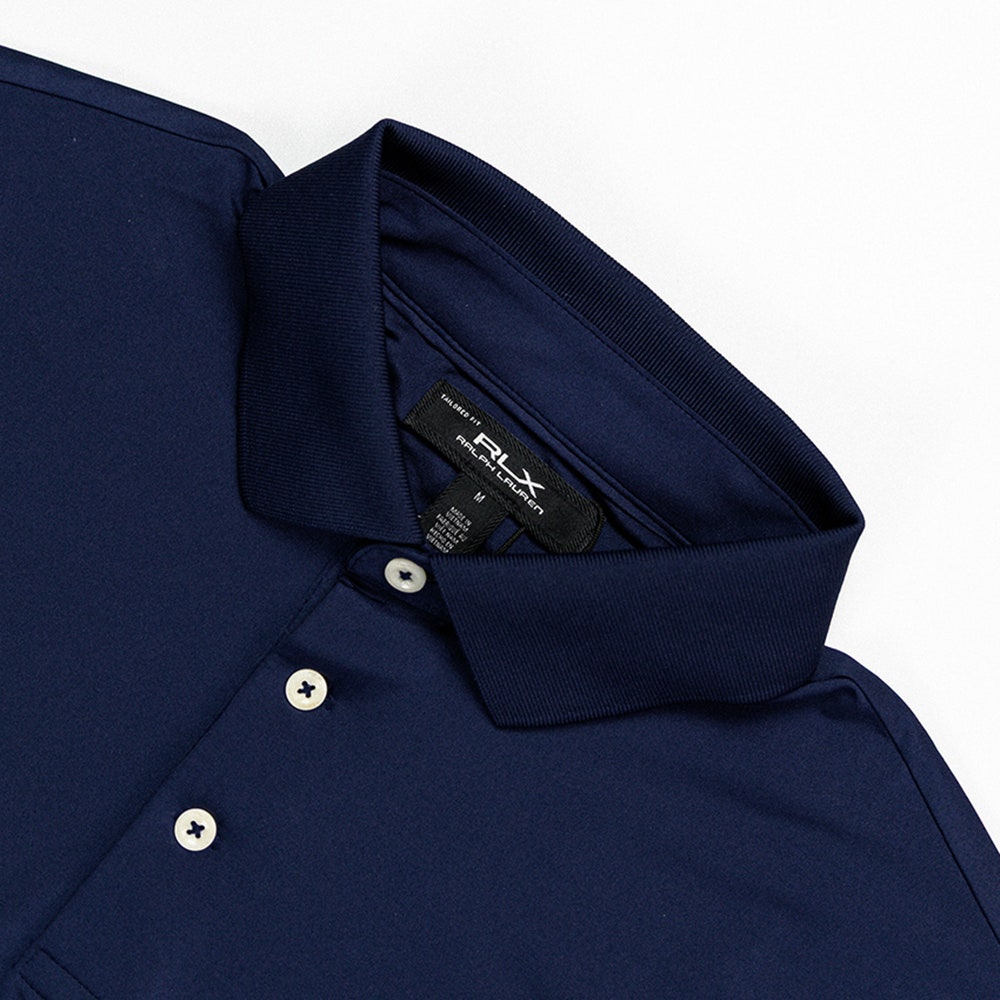RLX Golf Shirt - RL Tour Pro Logo Polo - Navy - White AW26