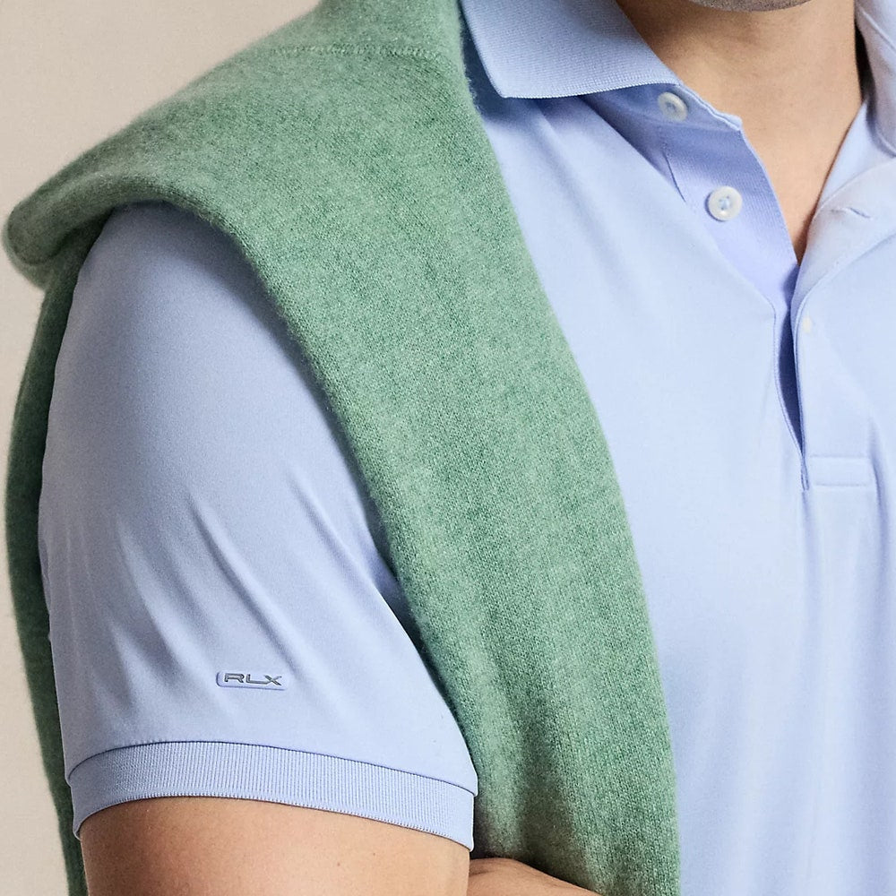 RLX Golf Shirt - RL Tour Pro Logo Polo - Pebble Blue AW26