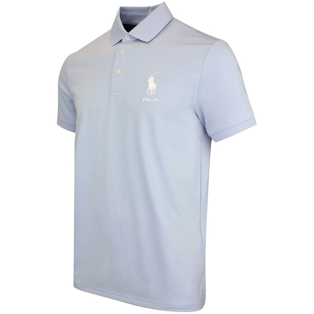 RLX Golf Shirt - RL Tour Pro Logo Polo - Pebble Blue AW26