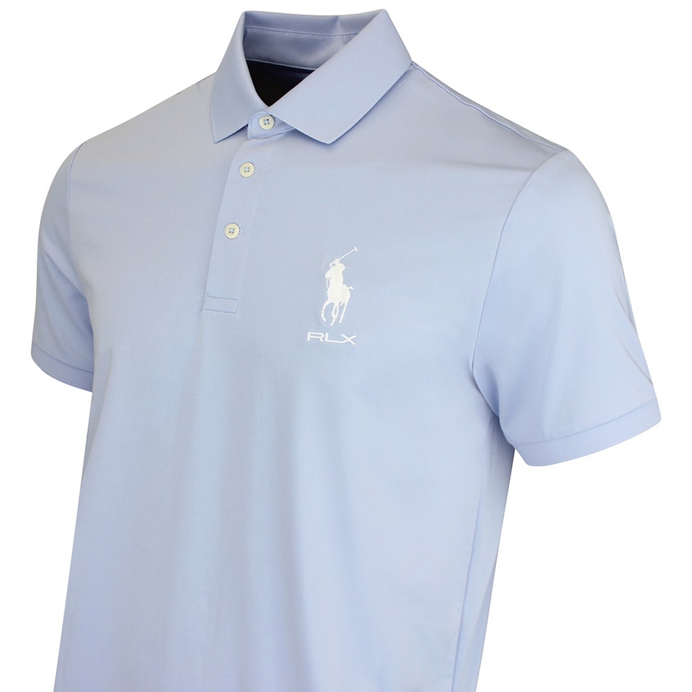 RLX Golf Shirt - RL Tour Pro Logo Polo - Pebble Blue AW26