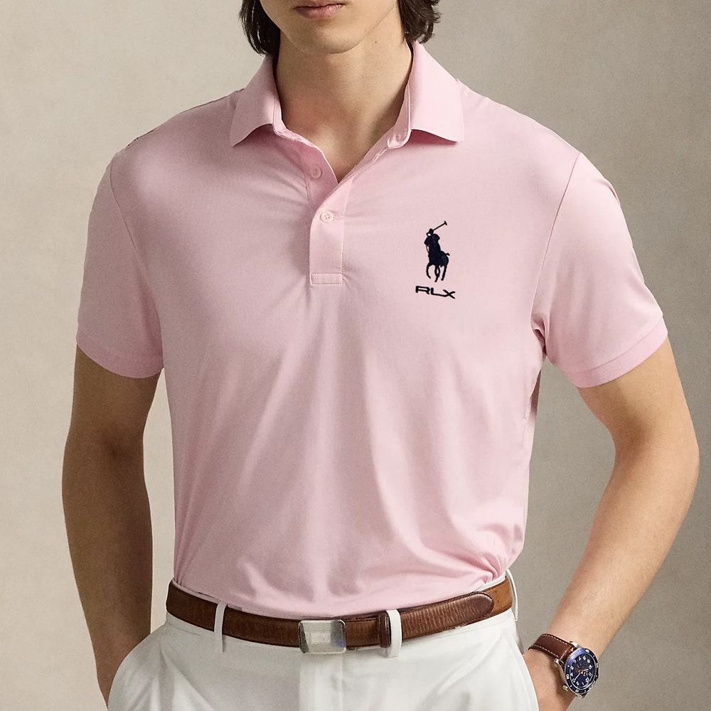 RLX Golf Shirt - RL Tour Pro Logo Polo TF - Carmel Pink SS26