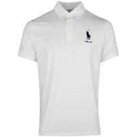 RLX Golf Shirt - RL Tour Pro Logo Polo - White - Navy SS26