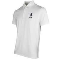RLX Golf Shirt - RL Tour Pro Logo Polo - White - Navy SS26