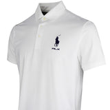 RLX Golf Shirt - RL Tour Pro Logo Polo - White - Navy SS26