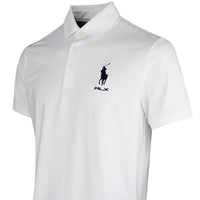 RLX Golf Shirt - RL Tour Pro Logo Polo - White - Navy SS26