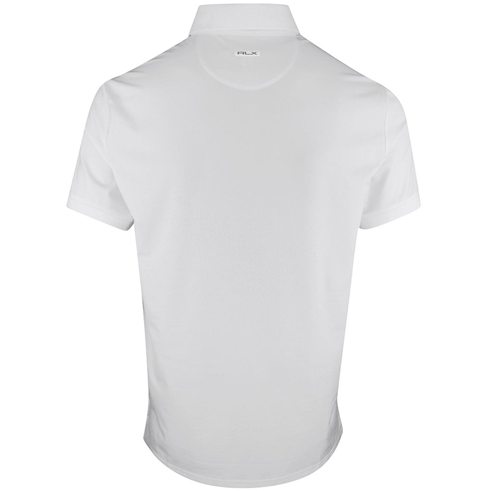 RLX Golf Shirt - RL Tour Pro Logo Polo - White - Navy SS26