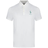 RLX Golf Shirt - RL Tour Pro Logo Polo - White - O. Green SS26