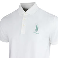 RLX Golf Shirt - RL Tour Pro Logo Polo - White - O. Green SS26