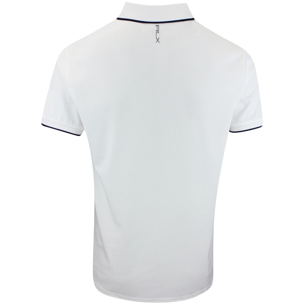 RLX Golf Shirt - RL Tour Pro Logo QZ Pique - Ceramic White SS25