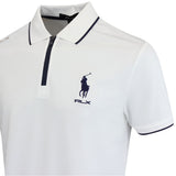 RLX Golf Shirt - RL Tour Pro Logo QZ Pique - Ceramic White SS25