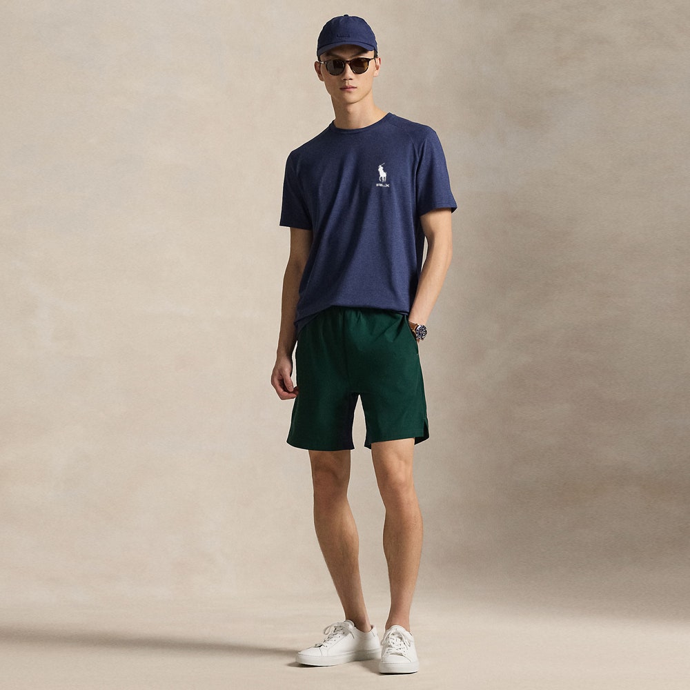 RLX Golf T-Shirt - RL Tour Pro Logo Jersey Tee - Spring Navy Hthr SS26