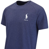 RLX Golf T-Shirt - RL Tour Pro Logo Jersey Tee - Spring Navy Hthr SS26