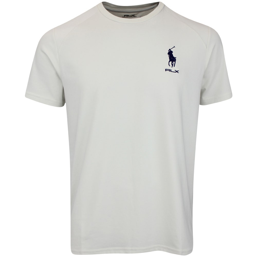 RLX Golf T-Shirt - RL Tour Pro Logo Jersey Tee - Stone Pebble FA25
