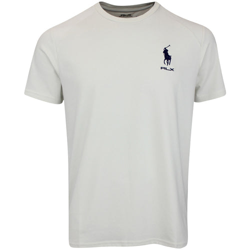 RLX Golf T-Shirt - RL Tour Pro Logo Jersey Tee - Stone Pebble FA25
