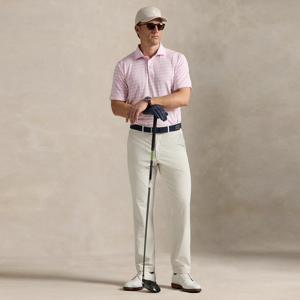 RLX Golf Trousers - Woven Straight Pant - Stone Pebble SS26