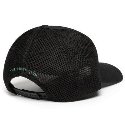 The Poser Club Golf Cap - TPC Argyle Tech Snapback - Black '26