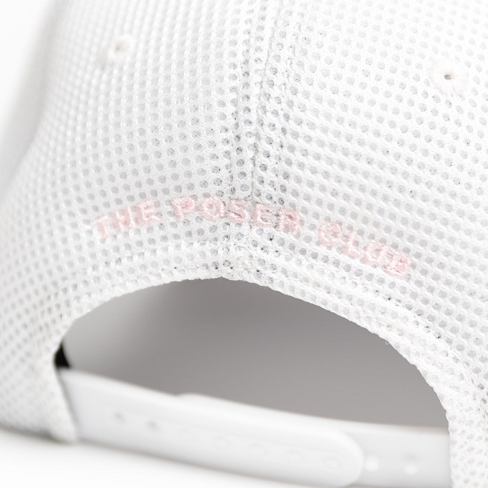 The Poser Club Golf Cap - TPC Argyle Tech Snapback - White '26