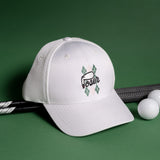 The Poser Club Golf Cap - TPC Argyle Tech Snapback - White '26