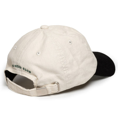 The Poser Club Golf Cap - TPC Jigger Corduroy Dad Hat - Off White '26