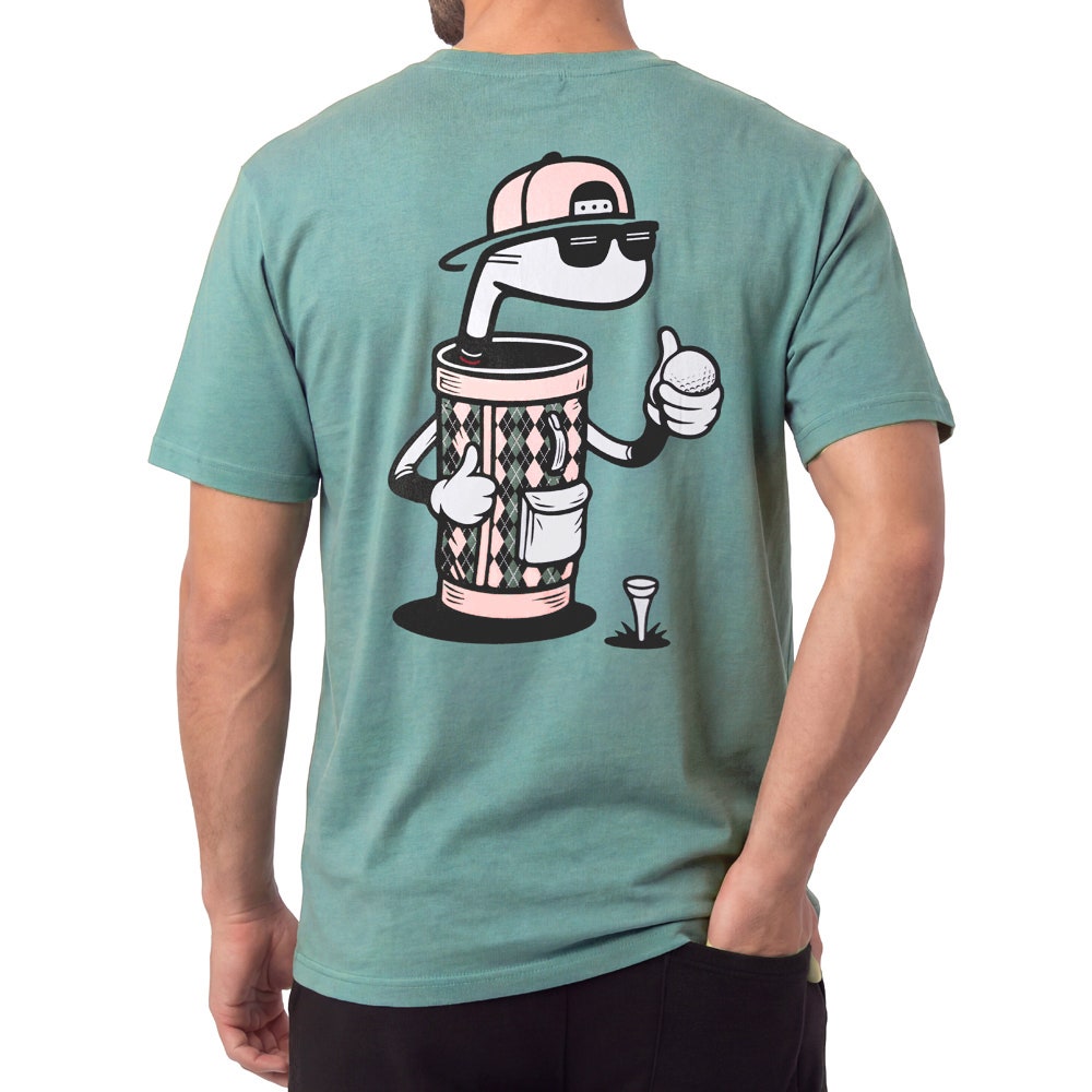 The Poser Club T-Shirt - TPC Jigger Argyle Course Tee - Eucalyptus '26