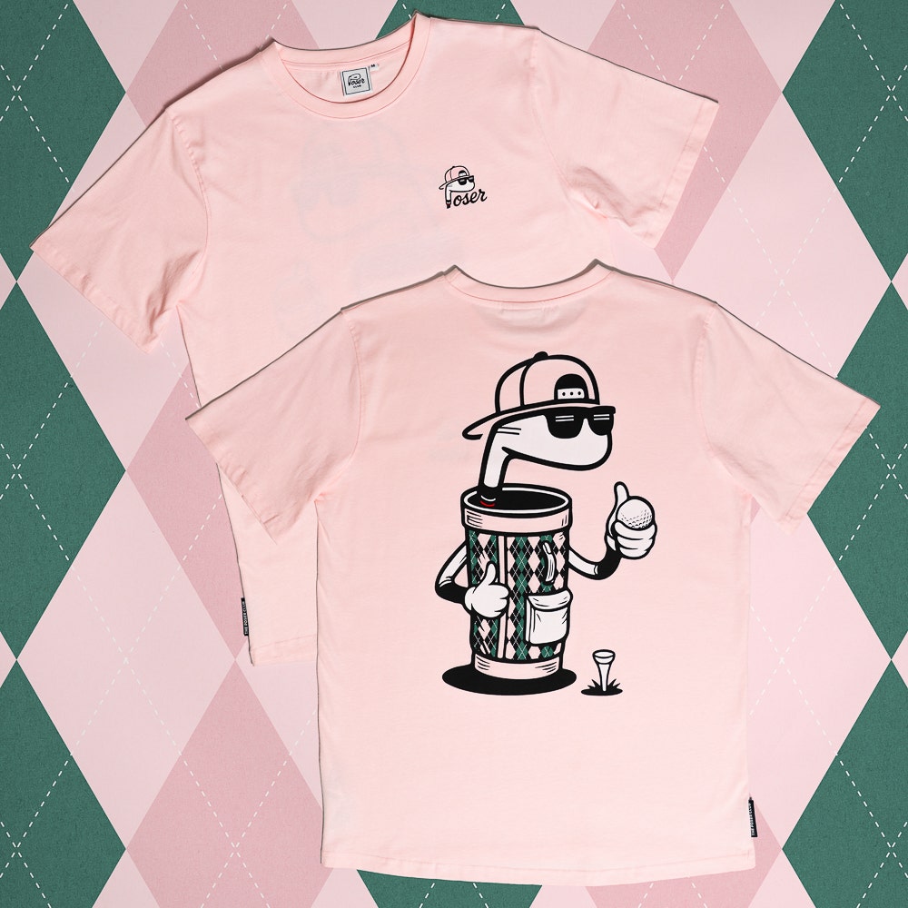 The Poser Club T-Shirt - TPC Jigger Argyle Course Tee - Pink '26