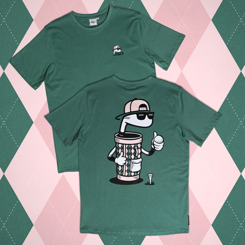 The Poser Club T-Shirt - TPC Jigger Argyle Course Tee - Eucalyptus '26