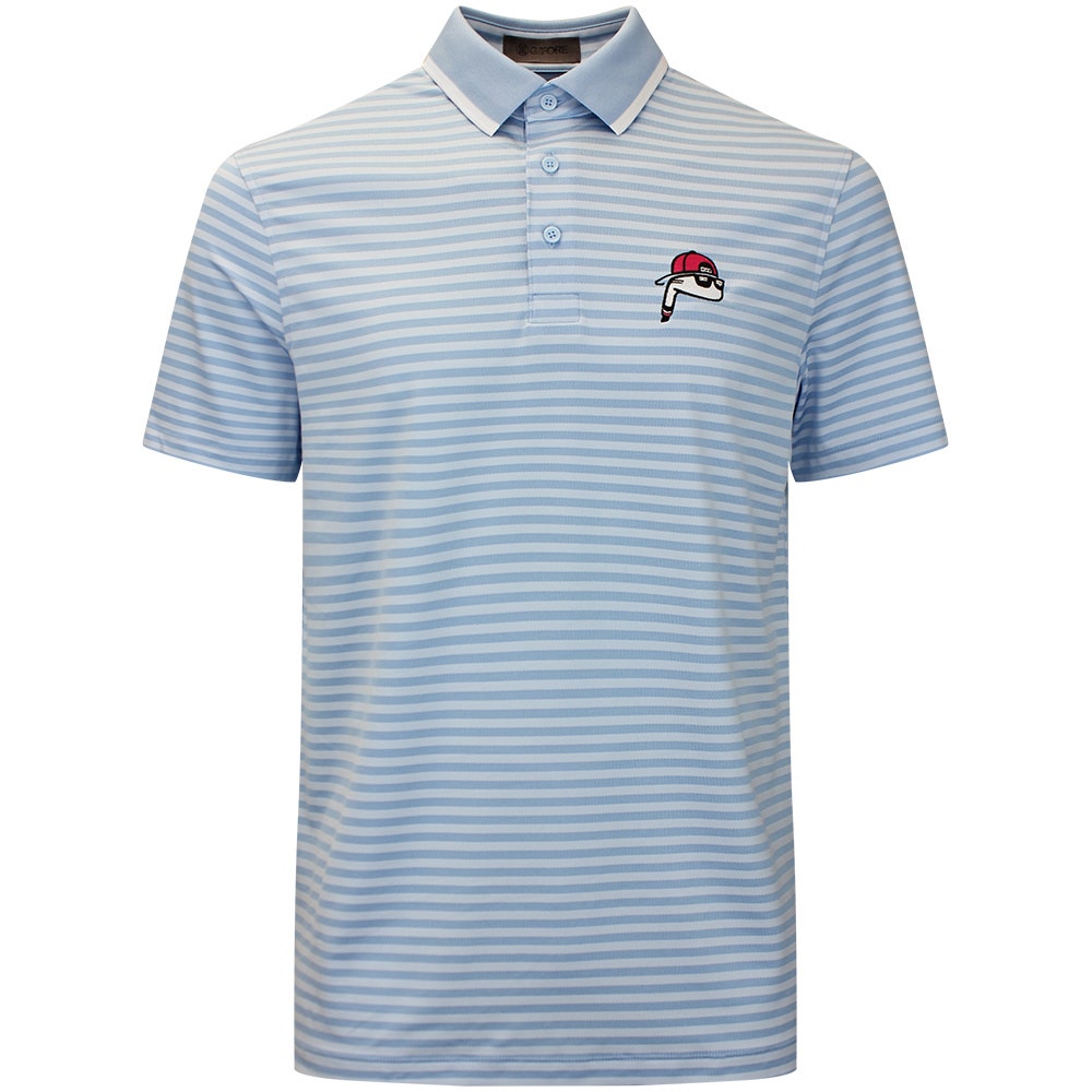 The Poser Club x G/FORE - Jigger Stripe Polo - Baja '26