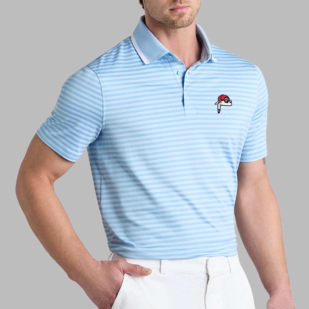 The Poser Club x G/FORE - Jigger Stripe Polo - Baja '26