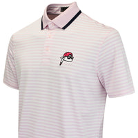 The Poser Club x G/FORE - Jigger Stripe Polo - Blush '26
