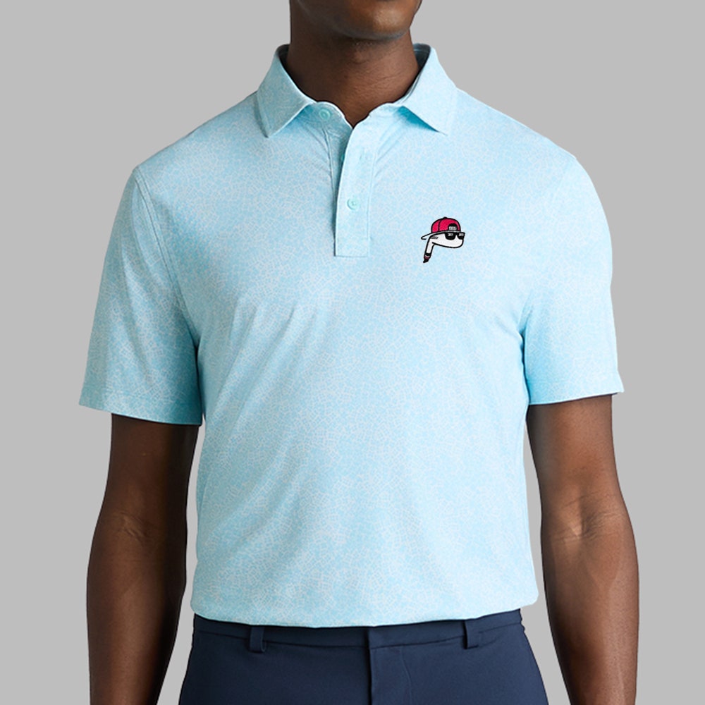 The Poser Club x G/FORE - TPC Jigger Hydrangea Polo - Cenote AW26