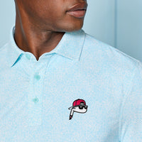 The Poser Club x G/FORE - TPC Jigger Hydrangea Polo - Cenote AW26