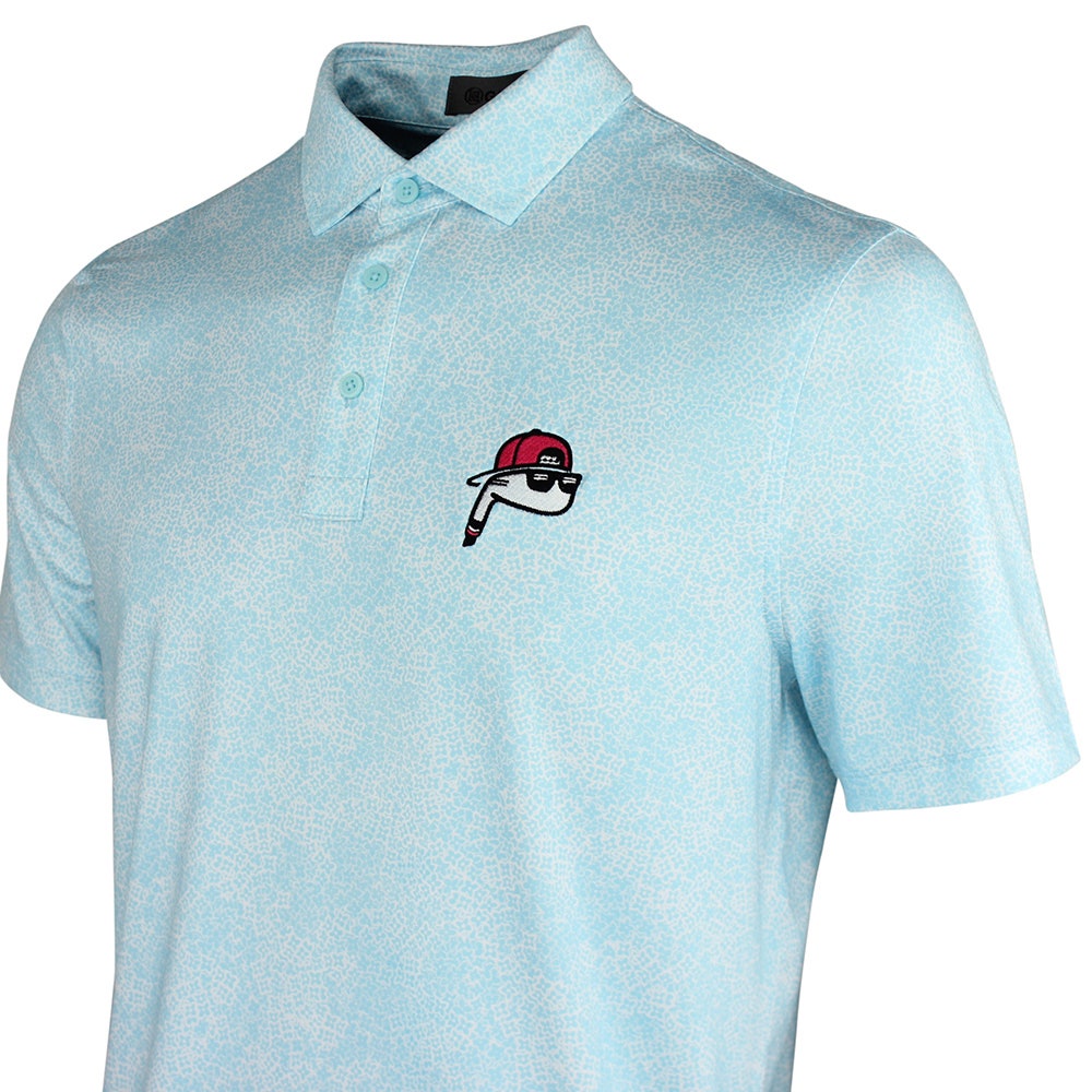 The Poser Club x G/FORE - TPC Jigger Hydrangea Polo - Cenote AW26