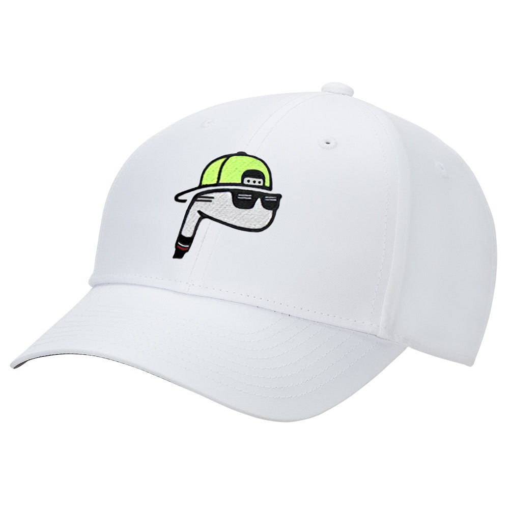 The Poser Club x NIKE - DF Jigger Club Cap - White - Volt '26