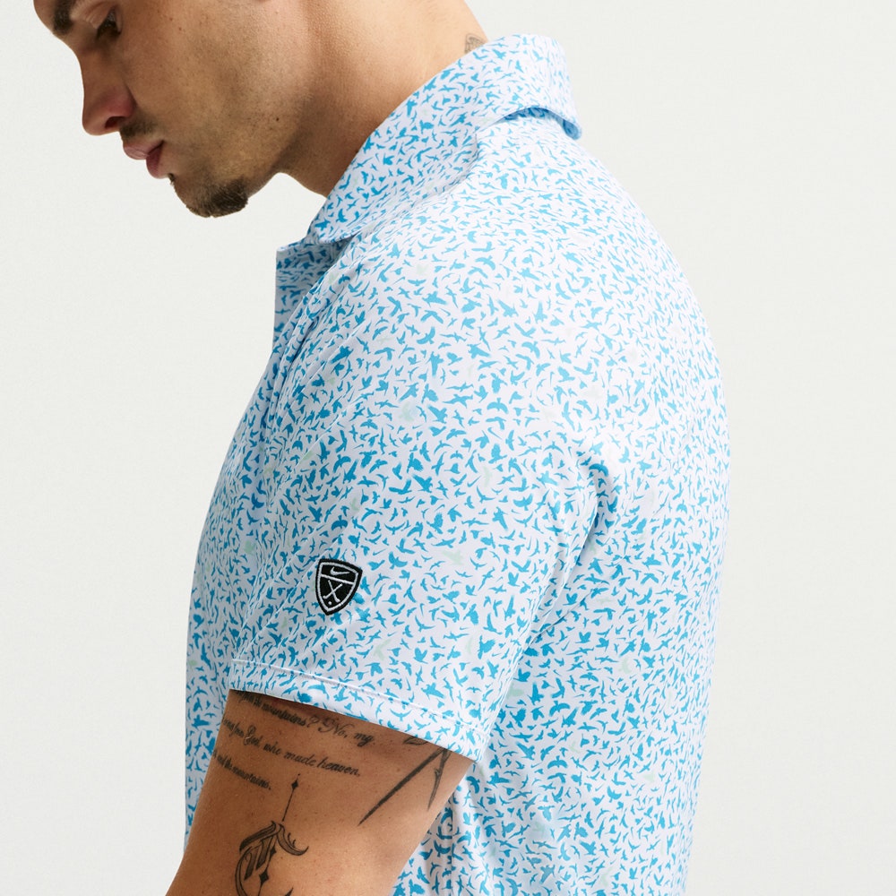 The Poser Club x NIKE - Par 5 Jigger BOP Polo - A. Blue - Volt '26