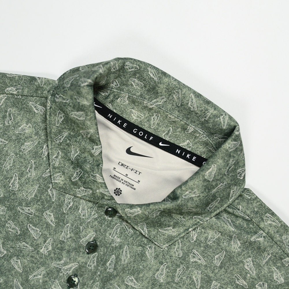 The Poser Club x NIKE - Par 5 Jigger GSP Polo - Camo Green - Volt '26