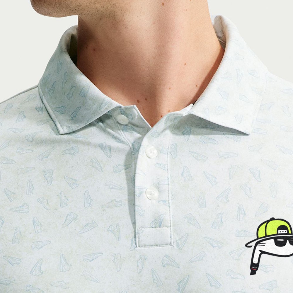 The Poser Club x NIKE - Par 5 Jigger GSP Polo - White - Volt '26