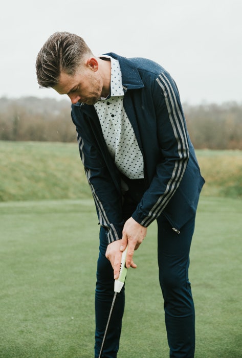 Adidas three stripe best sale golf pants