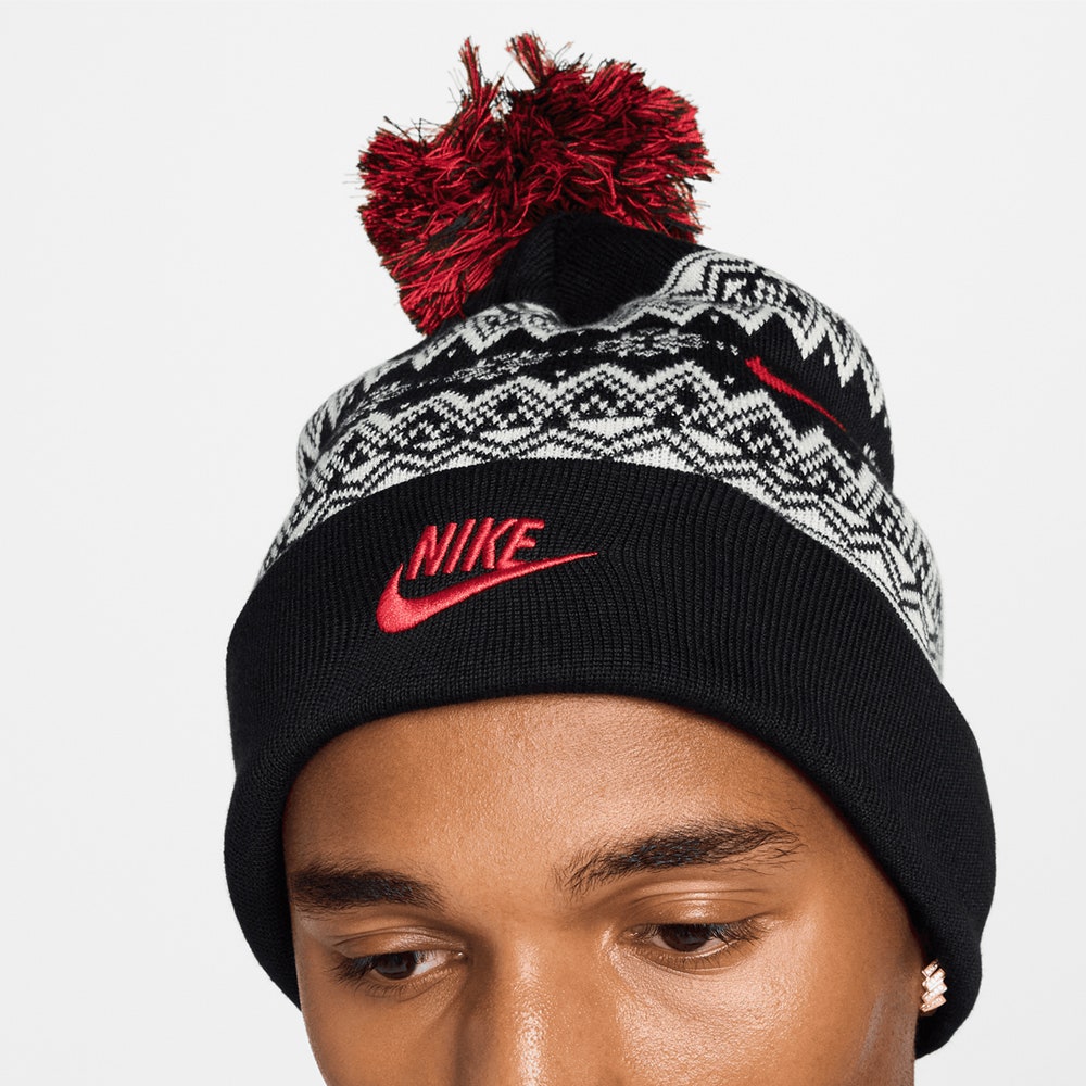 Nike Golf Beanie - NK Fair Isle Bobble - Black 2025