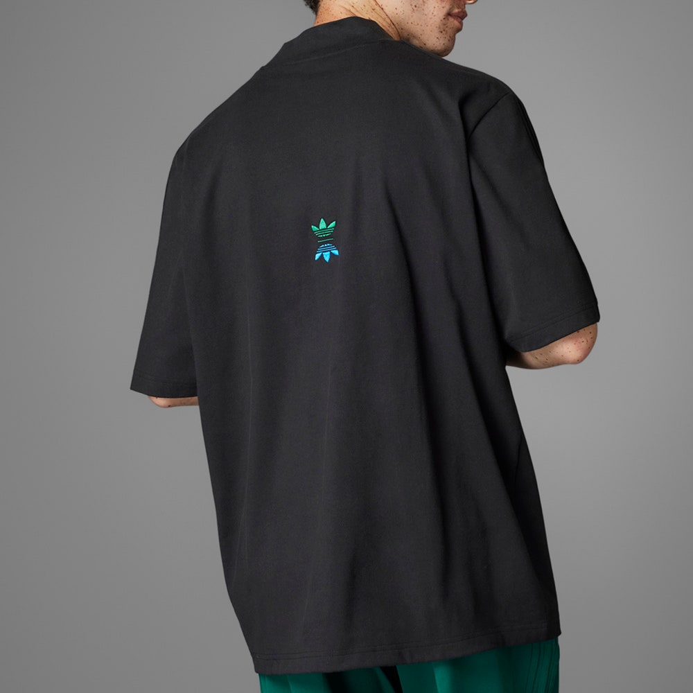 adidas Golf Shirt - Rolling Links Mock Neck Polo - Black AW24