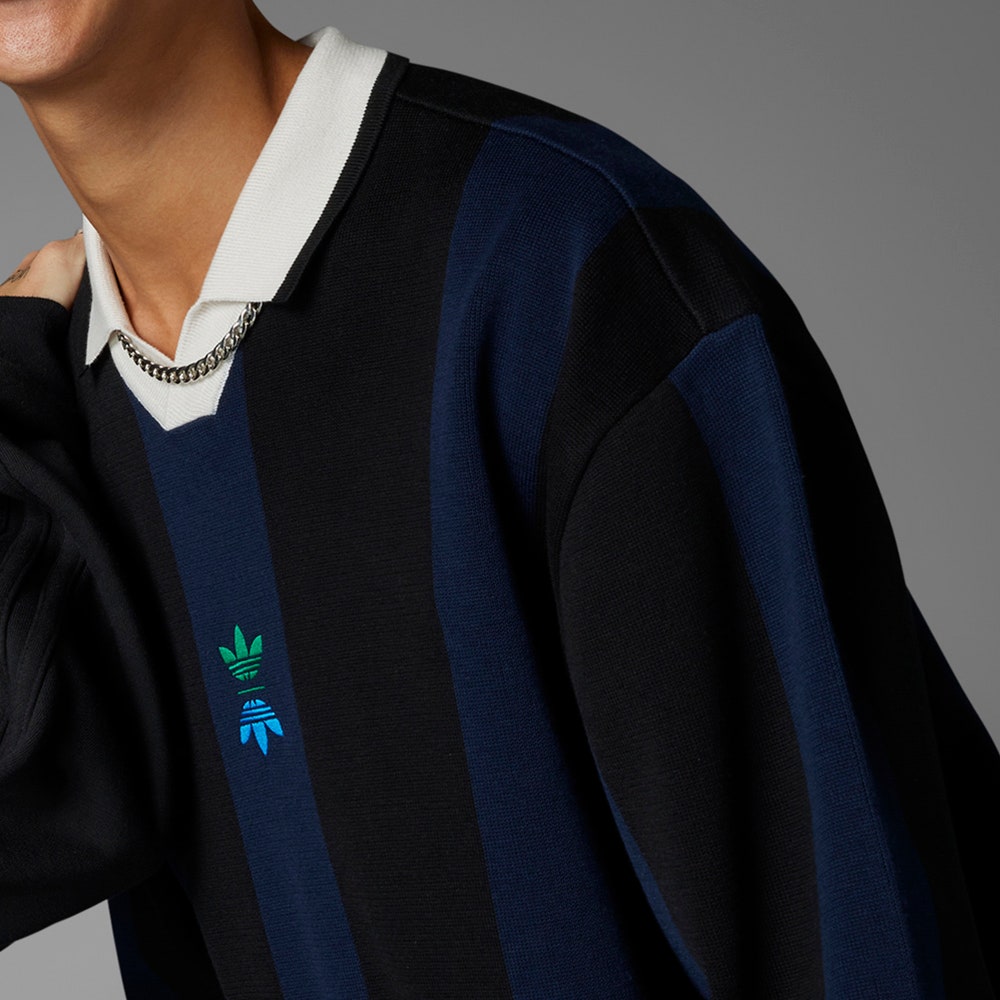 adidas Golf Shirt - Rolling Links LS Knit Polo - Black AW24